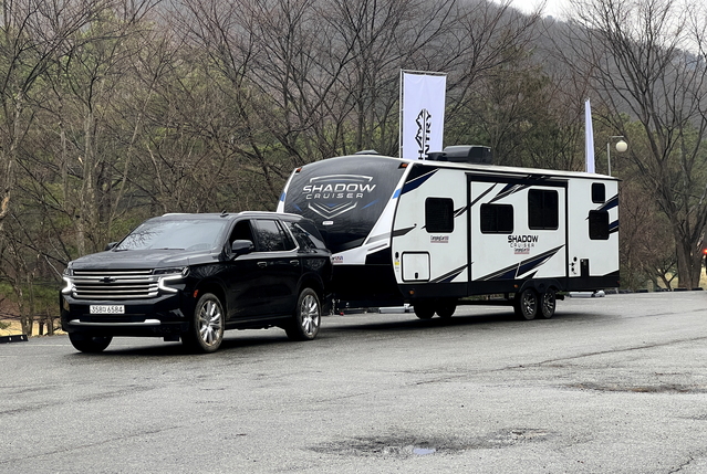 ▲ 트레일러 견인 체험도 했다. ⓒ김재홍 기자