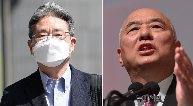 ▲ 박보균(좌) 전 중앙일보 부사장 대우와 문창극 전 중앙일보 주필. ⓒ연합뉴스/뉴데일리DB