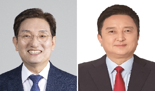 ▲ 충북도지사 후보 노영민(좌), 김염환.ⓒ노영민, 김영환 선거 캠프