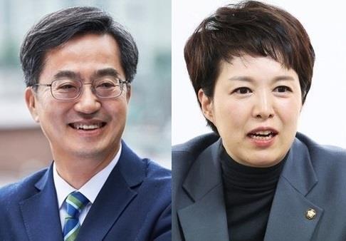 ▲ 김동연 더불어민주당 경기지사 후보와 김은혜 국민의힘 후보.ⓒ연합뉴스