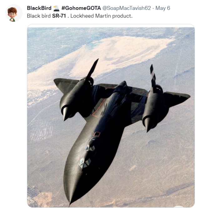 ▲ SR-71ⓒ트위터 캡처