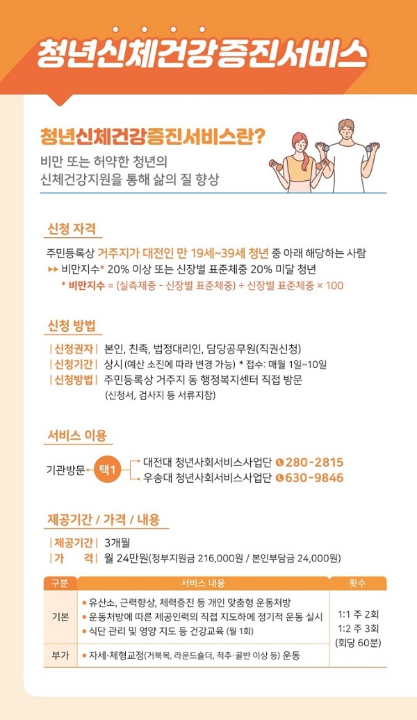 ▲ 대전시의 청년마음건강지원서비스 등의 이용자 모집 포스터.ⓒ대전시