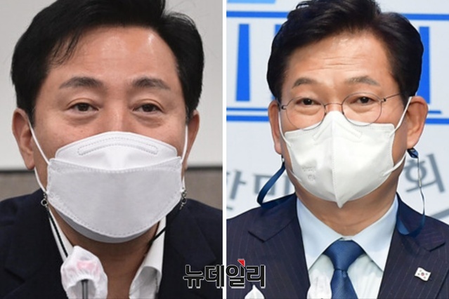 ▲ 오세훈(왼쪽) 국민의힘 후보와 송영길 더불어민주당 후보ⓒ이종현.강민석 기자