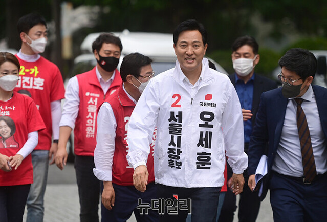 ▲ 오세훈 국민의힘 서울시장 후보. ⓒ정상윤 기자