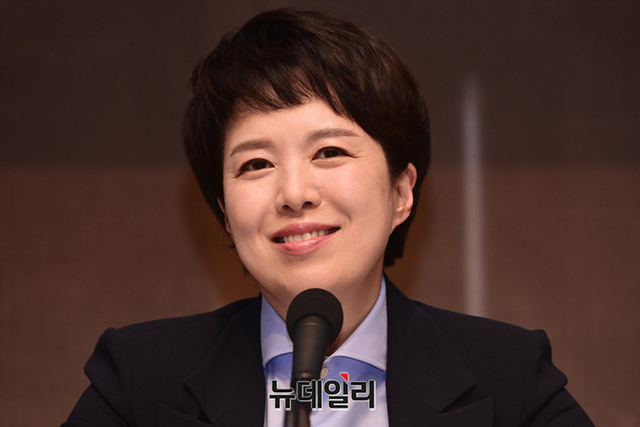 ▲ 김은혜 국민의힘 경기지사 후보가 19일 오전 서울 중구 한국프레스센터에서 열린 관훈토론회에서 발언을 하고 있다. ⓒ강민석 기자