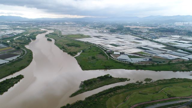 ▲ 미호강 전경.ⓒ청주시
