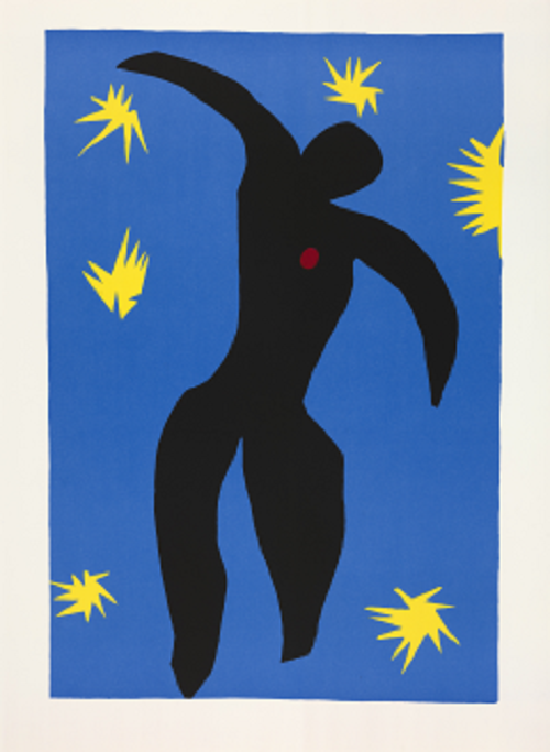 ▲ 이카루스(삽화 VIII, 55p) 재즈 중. Icarus (Icare) (plate VIII, page 55) from Jazz 1947 ⓒ Succession H. Matisse/Life and Joy