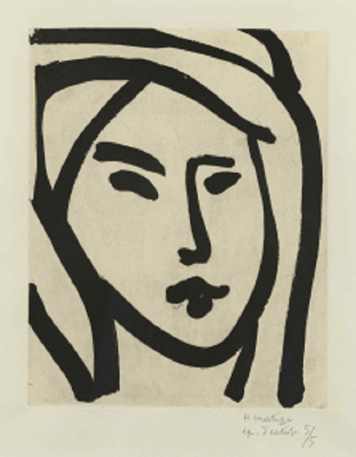 ▲ 베두인 여인 - 마농의 추억(Bédouine - Souvenirde Manon) 1947 ⓒ Succession H. Matisse/Life and Joy