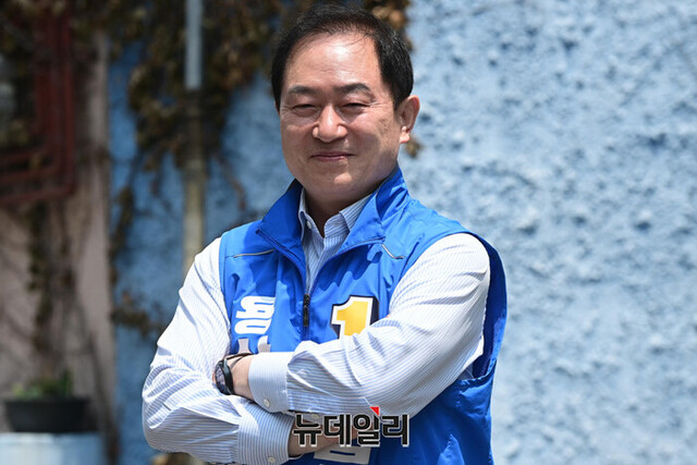 ▲ 김철식 더불어민주당 용산구청장 후보. ⓒ강민석 기자