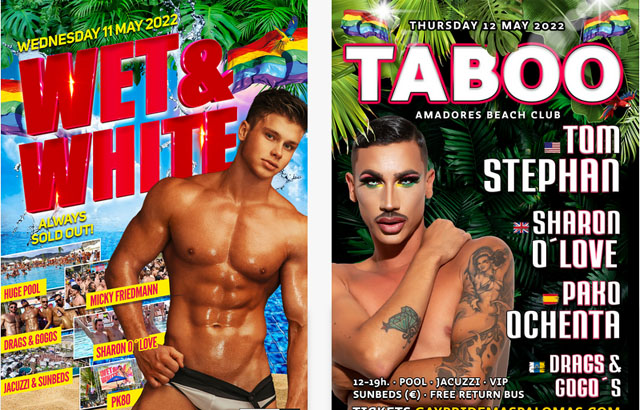 ▲ 지난 5월 11~12일 스페인 카나리아제도에서 열린 대규모 게이 축제 선전포스터. ⓒ축제 주최측 홈페이지 캡쳐.