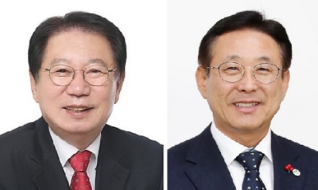 ▲ 송인헌 국민의당 괴산군수 후보(왼쪽), 이차영 더불어민주당 괴산군수 후보.ⓒ송인헌·이차영 후보 선거 캠프
