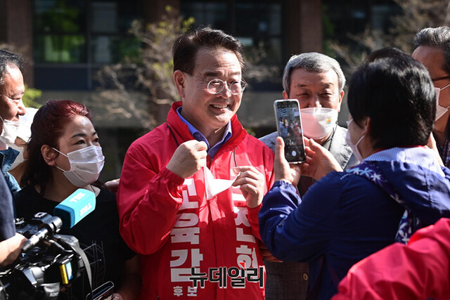 ▲ 조전혁 서울시교육감 후보. ⓒ강민석 기자.