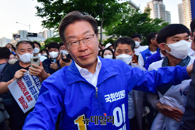 ▲ 이재명 더불어민주당 인천 계양을 국회의원 후보.ⓒ강민석 기자