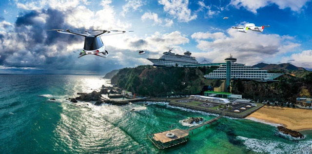 ▲ UAM 관광 및 카고드론 활용 버티포트(안). ⓒ대우건설