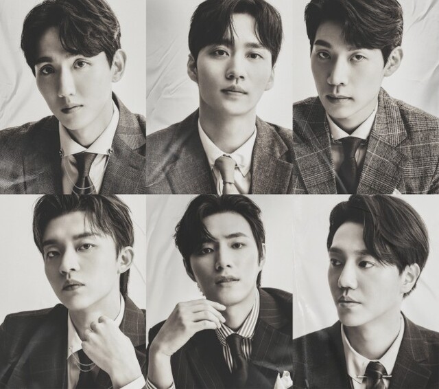 ▲ 뮤지컬 '쓰릴 미' 프로필 사진(시계 방향으로 이주순·최재웅·박상혁·김진욱·황휘·윤재호).ⓒ엠피엔컴퍼니