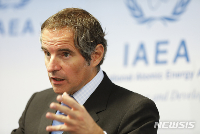 ▲ 라파엘 그로시 IAEA 사무총장. ⓒ뉴시스 AP. 무단전재 및 재배포 금지.