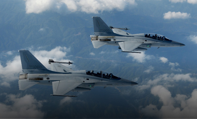 ▲ 한국항공우주산업(KAI)이 제작한 국산 경공격기 FA-50.ⓒ한국항공우주산업