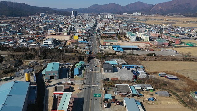 ▲ 동해남부선 안강중앙로 철도교 전경.ⓒ경주시