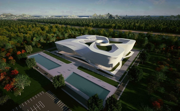 ▲ 미국 홀텍사와 개발중인  SMR-160 모델 조감도. ⓒ 현대건설