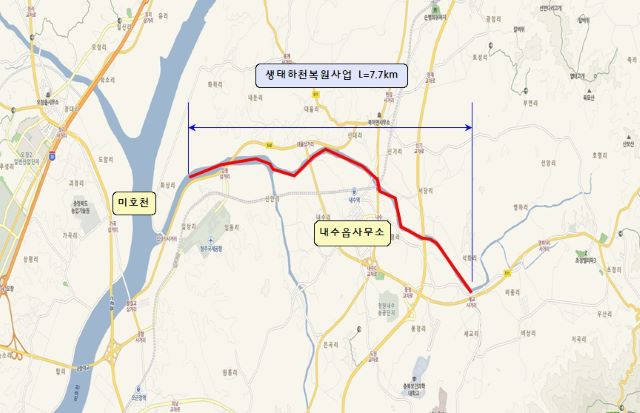 ▲ 석화천 위치도.ⓒ청주시