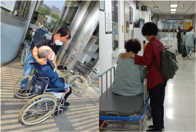 ▲ '1인가구 병원 안심동행 서비스' 현장 사진. ⓒ서울시 제공.