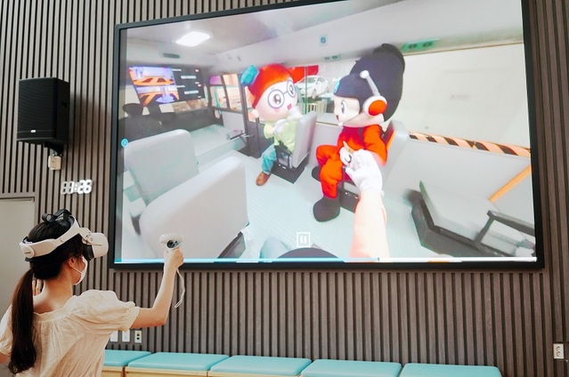 ▲ 학생들이 사이버 공간에서 안전체험을 하고 있다.ⓒ세종교육청