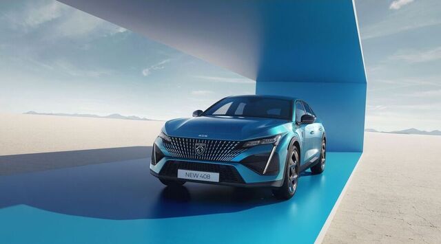 ▲ 푸조가 첫 공개한 '408'의 외관 모습. ⓒ스텔란티스코리아