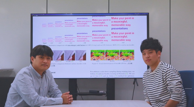 ▲ (왼쪽에서 오른쪽으로)DGIST 전기전자컴퓨터공학과 진경환 교수, 정보통신융합연구소 이재원 연구원.ⓒDGIST