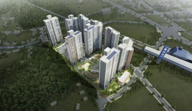 ▲ ‘울진역 센트럴 두산위브’조감도.ⓒ두산건설