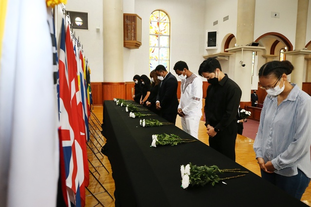 ▲ 6.25전쟁 발발 72주년을 맞이해 계명대(총장 신일희)가 호국영령을 추모하기 위해 추념식을 가졌다.ⓒ계명대