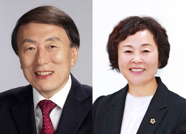 ▲ 왼쪽부터 하병문, 이영애 의원.ⓒ대구시의회