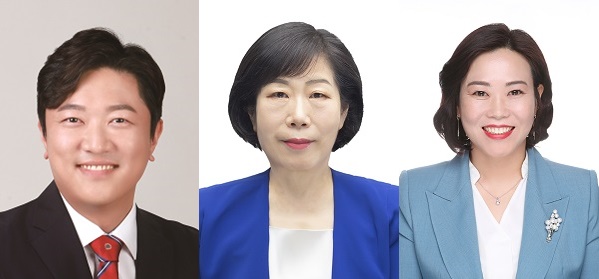 ▲ 사진 좌로부터 박철용, 송용순, 김세은 의원.ⓒ대전동구의회