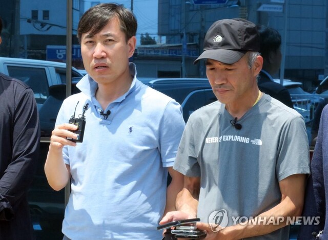 ▲ 국민의힘 '해양수산부 공무원 피격사건 진상조사 태스크포스(TF)' 단장인 하태경 의원이 지난 3일 현장 조사를 마치고 인천연안여객터미널에서 기자회견을 하고 있다. ⓒ연합뉴스