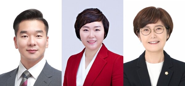 ▲ (왼쪽부터) 강정수, 서지원, 신혜영 위원장.ⓒ대전 서구의회