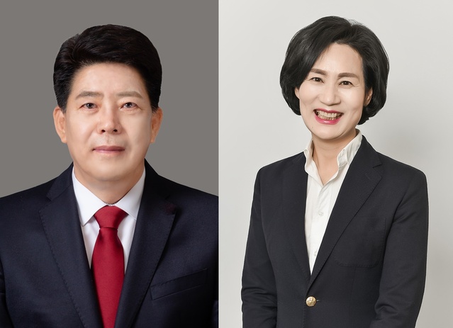 ▲ 대구광역시 동구의회 김재문 의장, 노남옥 부의장(왼쪽부터).ⓒ동구의회