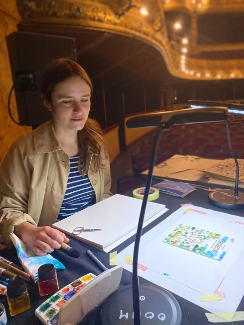 ▲ 일러스트 작가 클로에 페라르노의 작업 모습.ⓒChloé Perarnau all rights reserved.