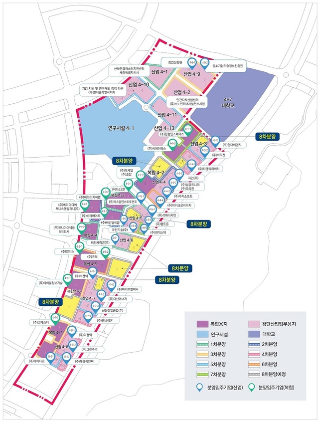 ▲ 세종시 4-2생활권 세종테크밸리 분양토지 위치도.ⓒ세종시
