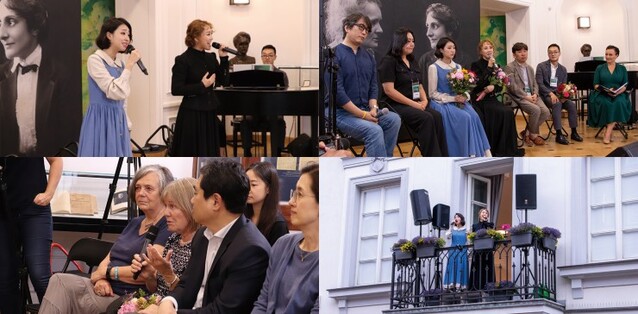 ▲ 뮤지컬 '마리 퀴리'가 '바르샤바 뮤직 가든스 페스티벌'에 공식 초청돼 박물관 미니 콘서트, 마리 퀴리 후손과의 만남 등 다양한 행사를 진행했다.ⓒ라이브