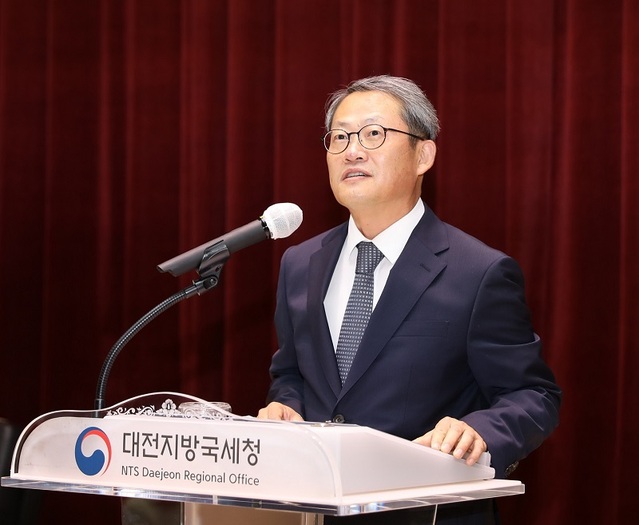 ▲ 이경열 대전국세청장이 1일 취임식에서 인사말을 하고 있다.ⓒ대전국세청