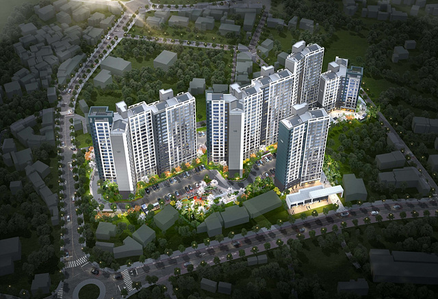 ▲ 경남 함양 백연리 공동주택 조감도ⓒ금호건설