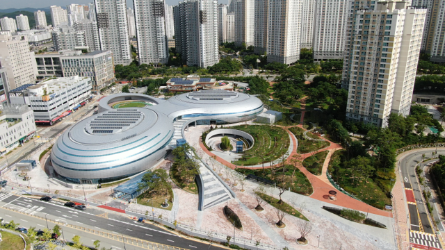 ▲ 정부세종청사 체육관 전경.ⓒ행복청