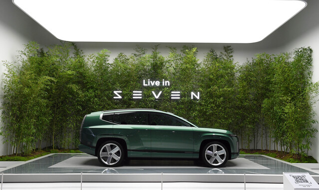 ▲ 14일 부산모터쇼에서 전시된 전기 SUV 콘셉트카 '세븐' ⓒ현대차