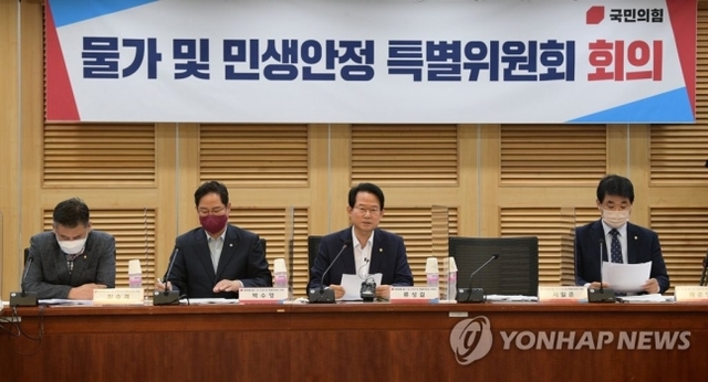 ▲ 류성걸 물가 및 민생안정 특별위원회 위원장이 14일 오전 국회 의원회관에서 열린 물가 및 민생안정 특위 제7차 회의에서 발언하고 있다. ⓒ연합뉴스(국회사진기자단)