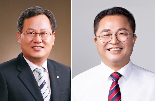 ▲ 국민의힘 이은권 중구당협위원장, 조수연 서구갑당협위원장(왼쪽부터).ⓒ국민의힘 대전시당