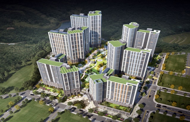 ▲ '경북구미 상모 공동주택 신축공사' 조감도. ⓒDL건설