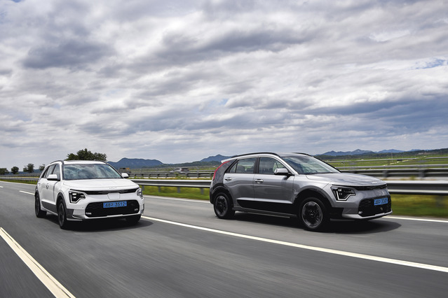 ▲ 니로 EV 주행 모습. ⓒ기아