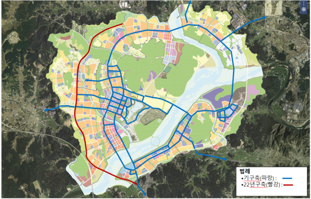 ▲ 세종시 6생활권 외곽순환도로 계획도면.ⓒ행복청