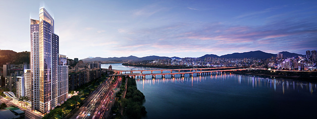 ▲ 서울 광장동 삼성1차아파트 재건축 조감도.ⓒSK에코플랜트