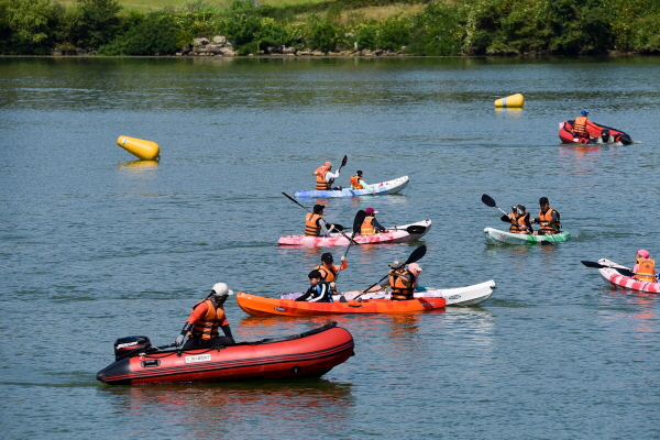 ▲ 2018년 충주호수축제에서 수상체험이 펼쳐져 인기를 끌었다.ⓒ충주시