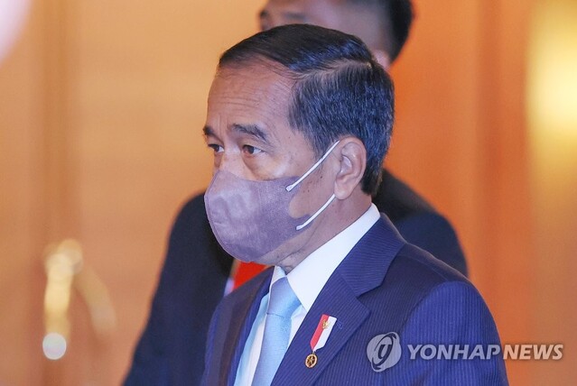 ▲ 조코 위도도 인도네시아 대통령이 28일 오전 서울 중구 롯데호텔에서 열린 인도네시아 대통령-국내 기업인 간담회에 참석하고 있다. ⓒ연합뉴스